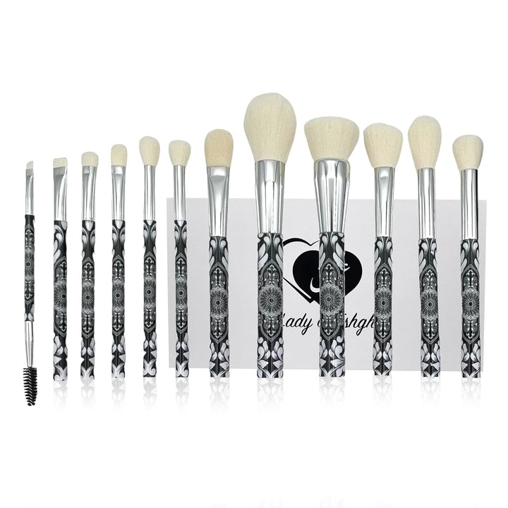 Eshghe-Mani Makeup Brushes by  | 12Pc Full Face Makeup Brush Set.