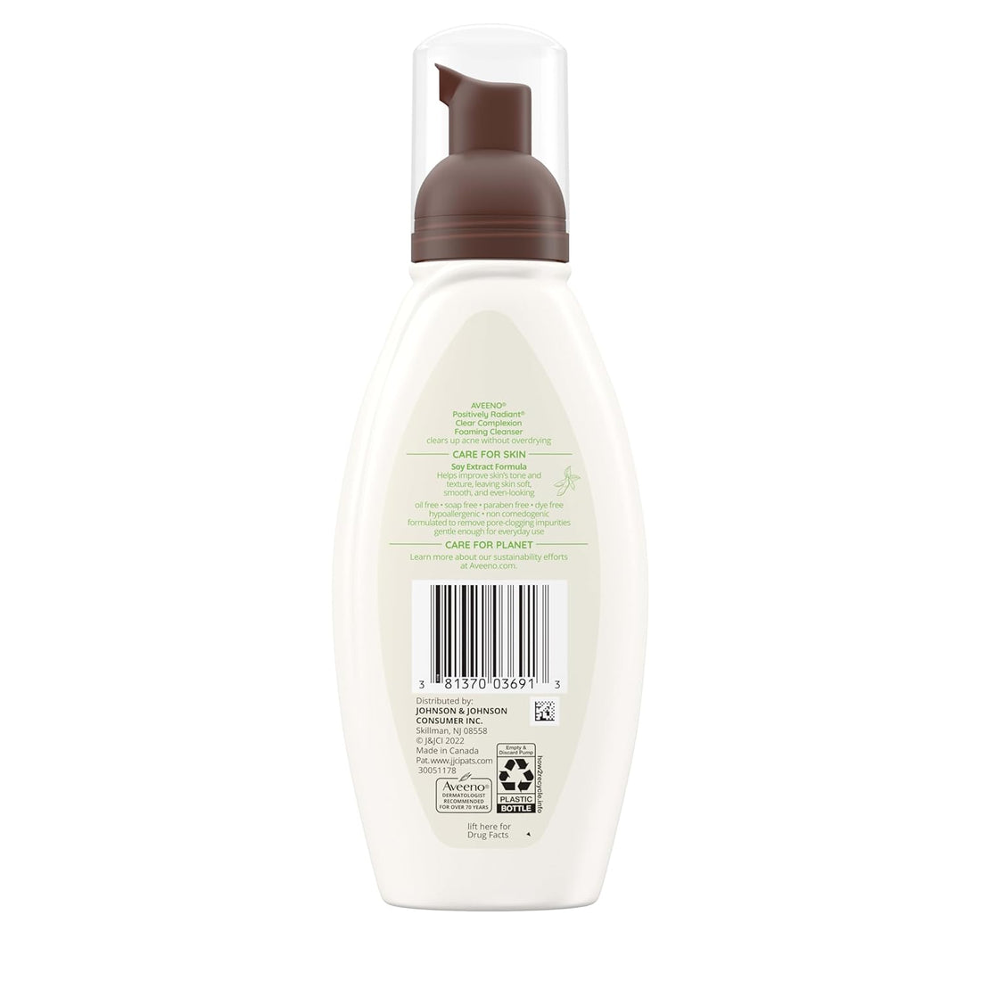 Clear Complexion Foaming Oil-Free Facial Cleanser with Soy Extract & 0.5% Salicylic Acid