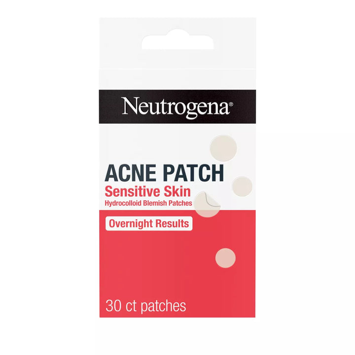 Neutrogena Hydrocolloid Acne Patches for Sensitive Skin - Assorted Sizes - 30Ct