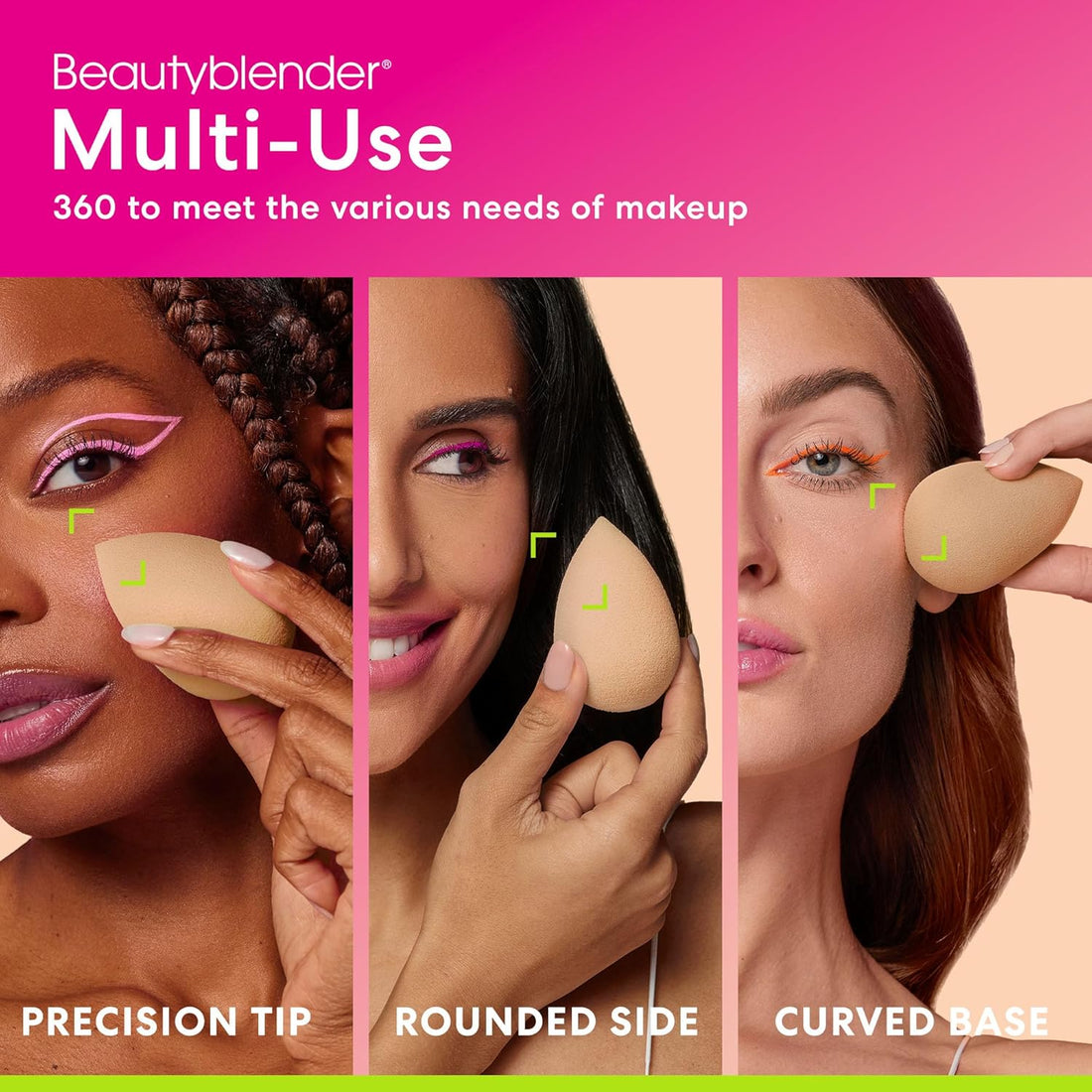 ® | Nude Beige Beauty Blender Makeup Sponge, Super-Soft Foam Easily Blends Foundations.