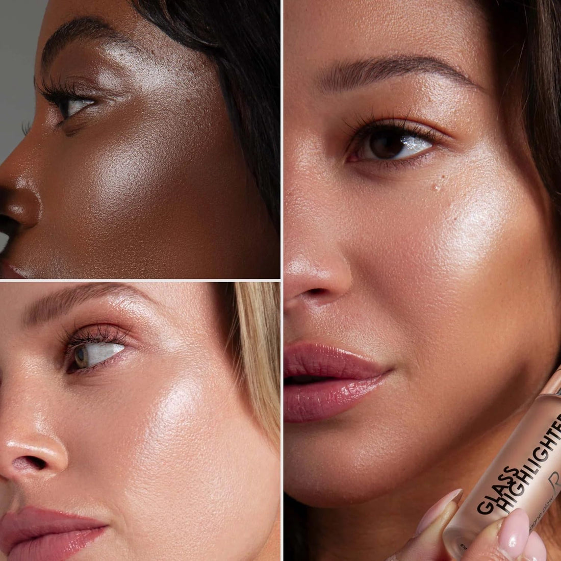 Glass Highlighter - Feather-Light, Silky Illuminating Fluid for Natural Luminous Glow, Oil-Free, 0.1 Fl. Oz.