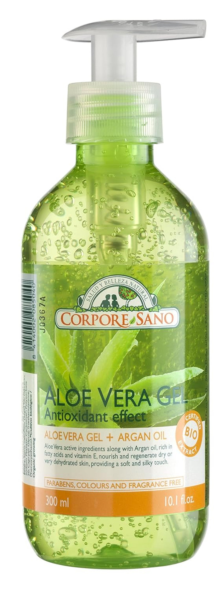 Aloe & Argan Oil Gel-Certified ORGANIC-NO PARABENS-FRAGANCE