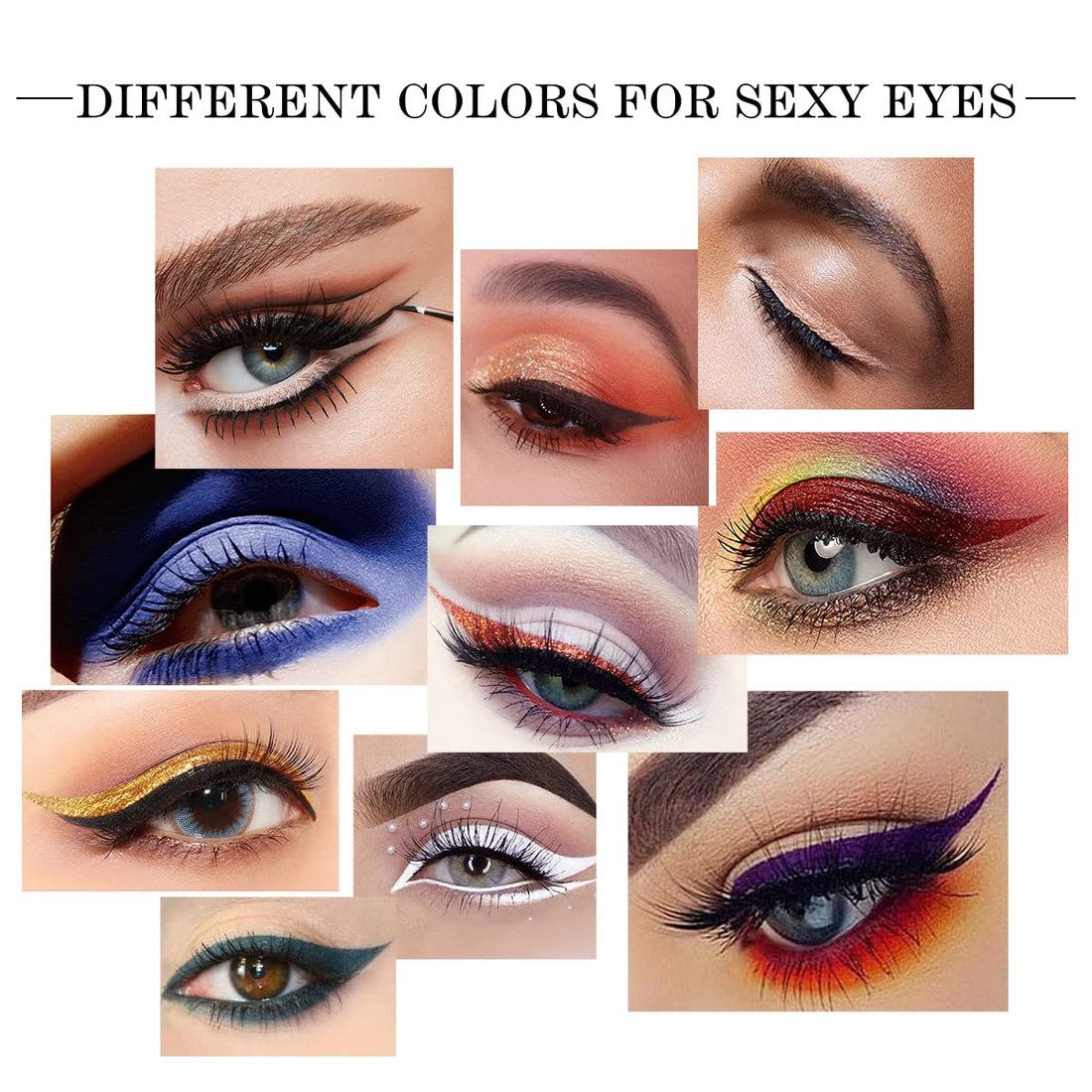 2-In-1 Gel Eyeliner Set, Tattoo Eyeliner Waterproof Smudge Proof Gel Cream Eye.