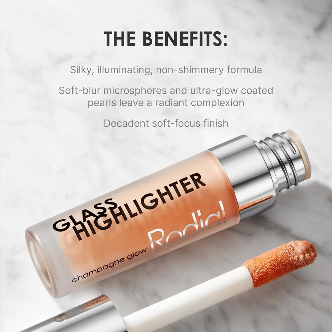 Glass Highlighter - Feather-Light, Silky Illuminating Fluid for Natural Luminous Glow, Oil-Free, 0.1 Fl. Oz.