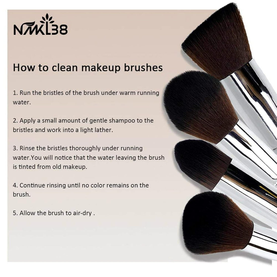 Double Ended Complexion Brush Face Concealer Powder Makeup Brush.