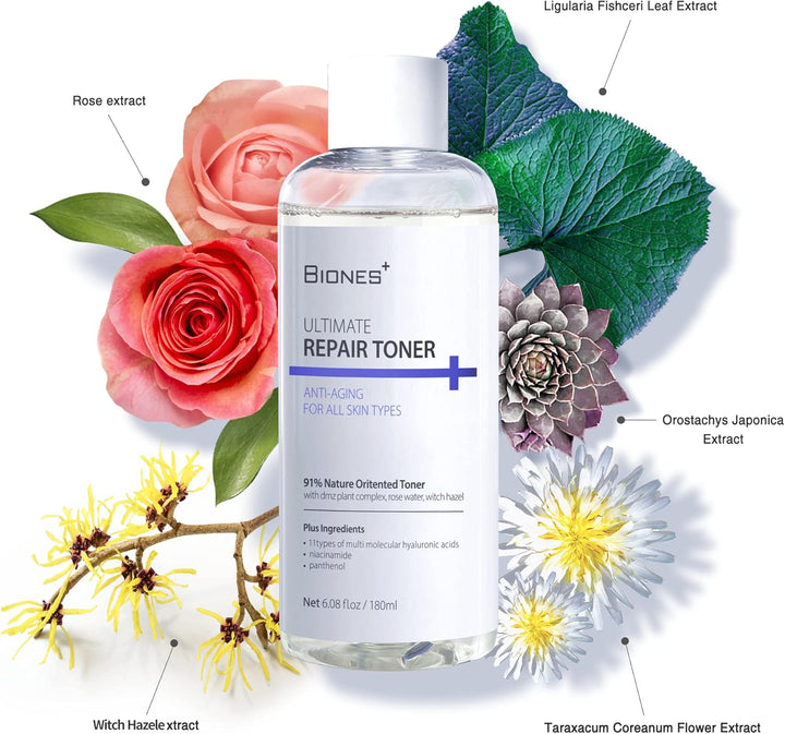 Ultimate Repair Toner for Face - Face Moisturizer Made from Tea Tree Leaf Water for Sensitive Skin 
