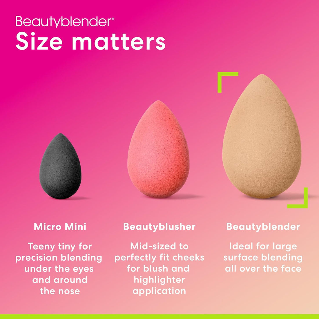 ® | Nude Beige Beauty Blender Makeup Sponge, Super-Soft Foam Easily Blends Foundations.