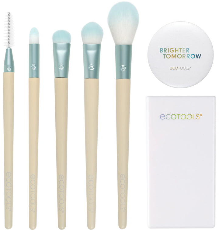 Limited Edition Eye Shine Bright Makeup Brush Kit, 7 Piece Gift Set