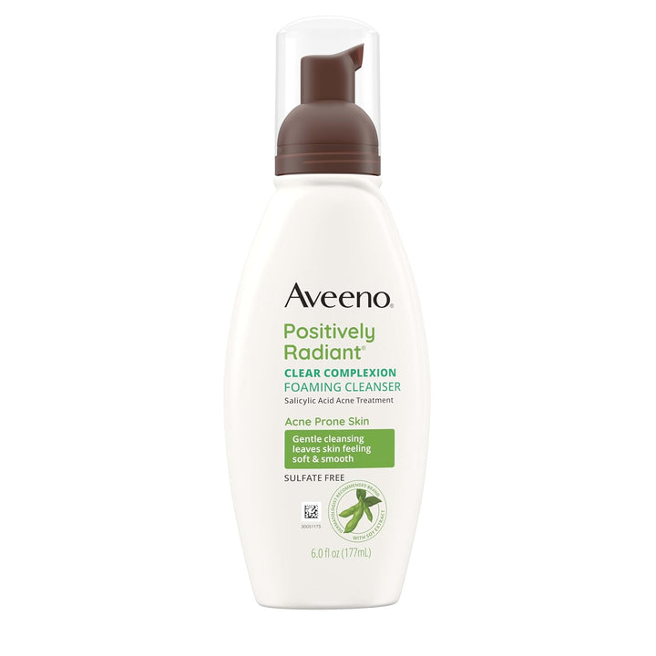 Clear Complexion Foaming Oil-Free Facial Cleanser with Soy Extract & 0.5% Salicylic Acid