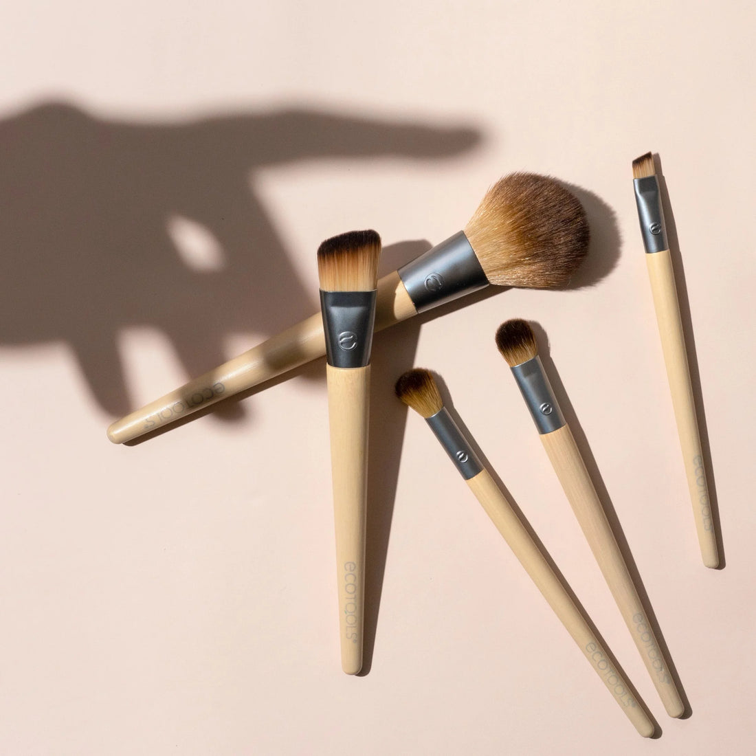 Start the Day Beautifully Makeup Brush Kit with Storage Tray, 6 Piece Set