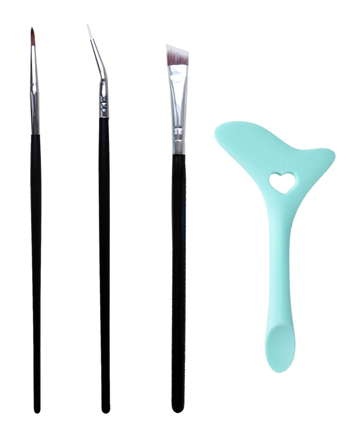 Slanted Ultra Thin Winged Eyeliner Brush Silicone Eye Liner Stencils Makeup.