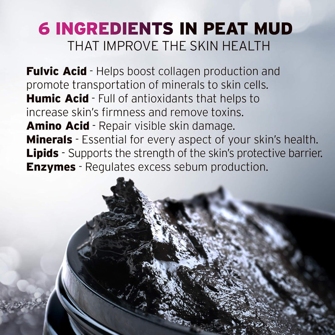 Natural anti Wrinkle Face Mask - 100% Healing Peat Mud Therapy