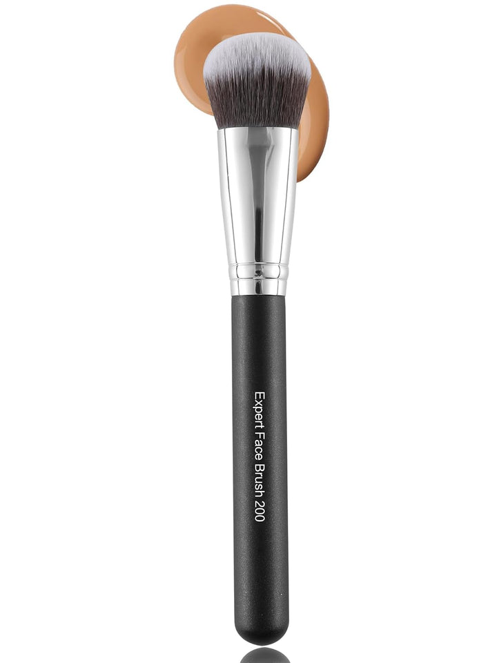 Foundation Brush for Liquid Makeup – Dense Flat Top Kabuki Brush for Cream, Powder.