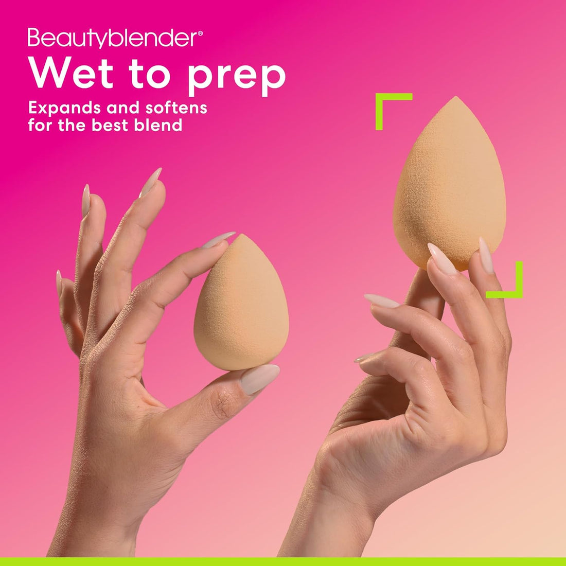 ® | Nude Beige Beauty Blender Makeup Sponge, Super-Soft Foam Easily Blends Foundations.