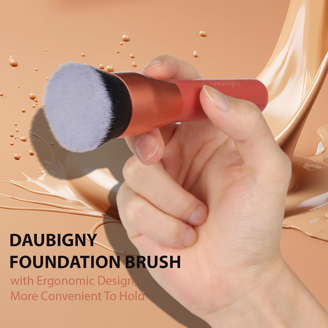 1.5" Top Diameter Foundation Brush - Premium Makeup Brush, Perfect for Foundation.