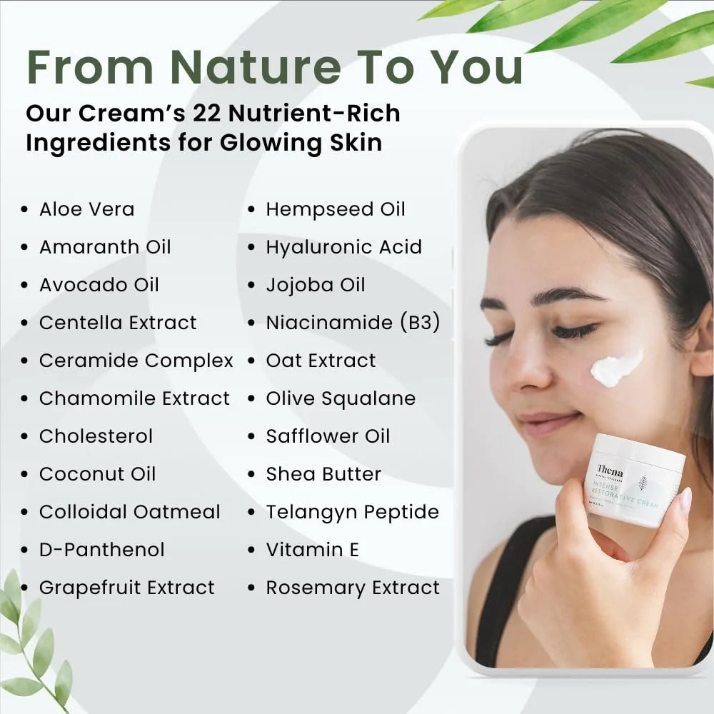 Organic Intense Restorative Moisturizer for Dry Sensitive Skin