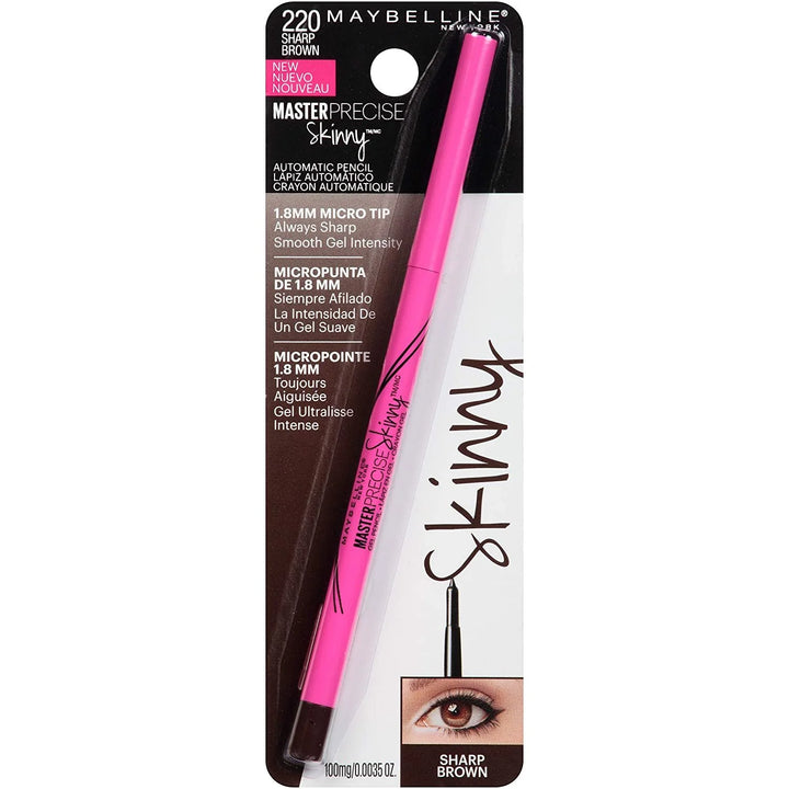 Master Precise Skinny Gel Eyeliner Pencil, Sharp Brown