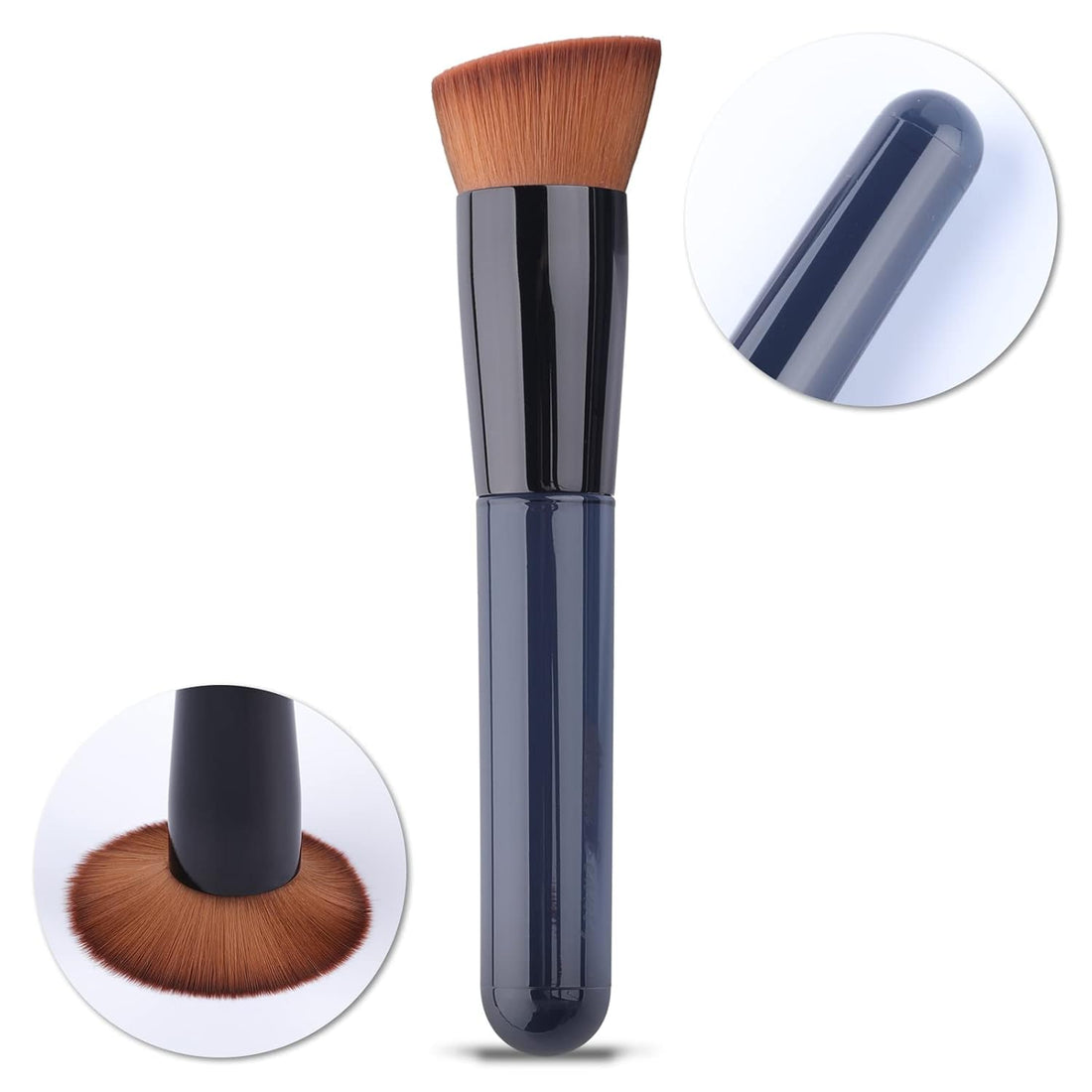 Foundation Brush, Flat Top Kabuki Foundation Brush for Liquid Makeup, Cream, Powder.