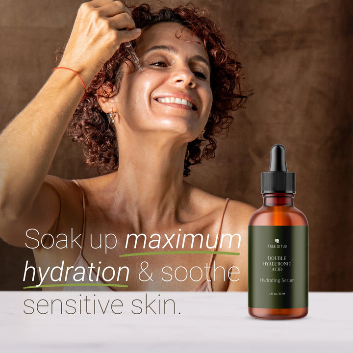 Double Hyaluronic Acid Serum - Anti-Aging, Hydrating Serum for Face with 2 Types of Hyaluronic Acid