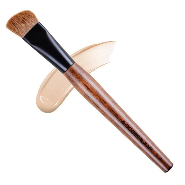 Small Foundation Brush,  Professional Angled Face Brush for Powder, Foundation, Cream.