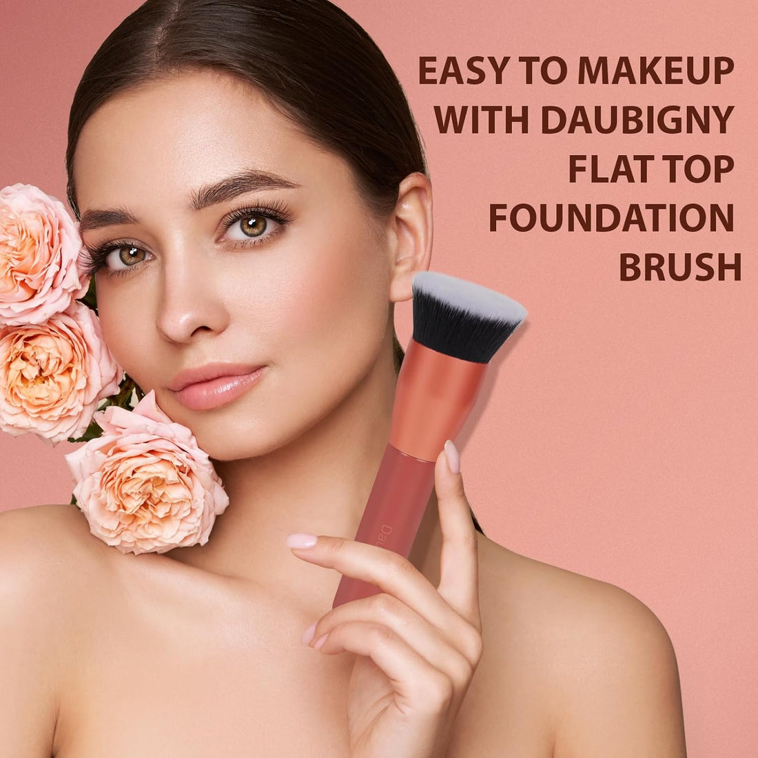 1.5" Top Diameter Foundation Brush - Premium Makeup Brush, Perfect for Foundation.