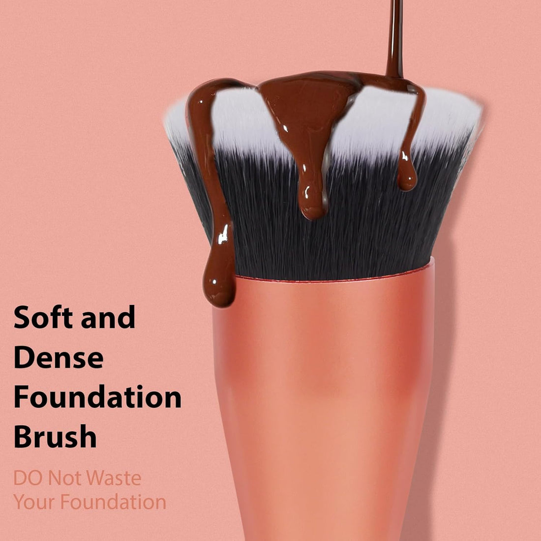 1.5" Top Diameter Foundation Brush - Premium Makeup Brush, Perfect for Foundation.