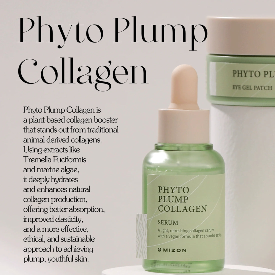 Phyto Plump Collagen Serum 1.01 Fl.Oz. - Hydrating, Anti-Aging, Soothing & Firming