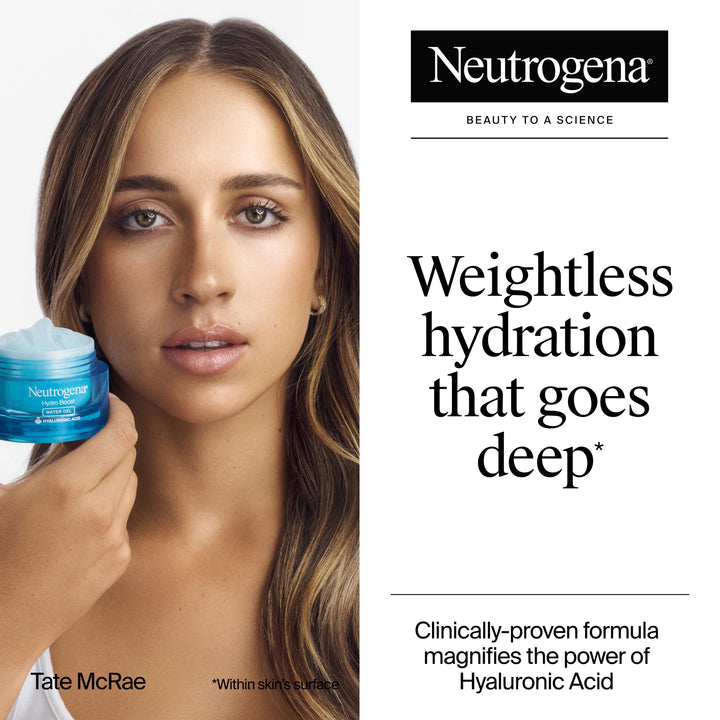 Hydro Boost Water Gel Face Moisturizer Lotion with Hyaluronic Acid, 1.7 Oz