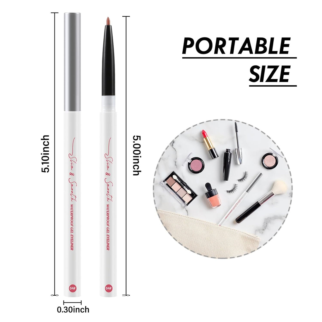 Colorful Gel Eyeliner, Waterproof Creamy Eye Liner.