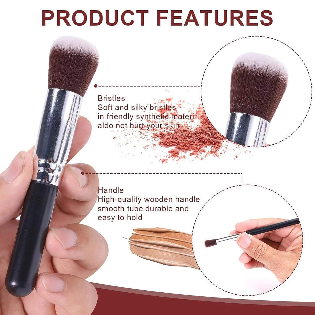 Makeup Brushes 14Pcs Professional Makeup Brush Set, Premium Synthetic Foundation Brushes Blending.