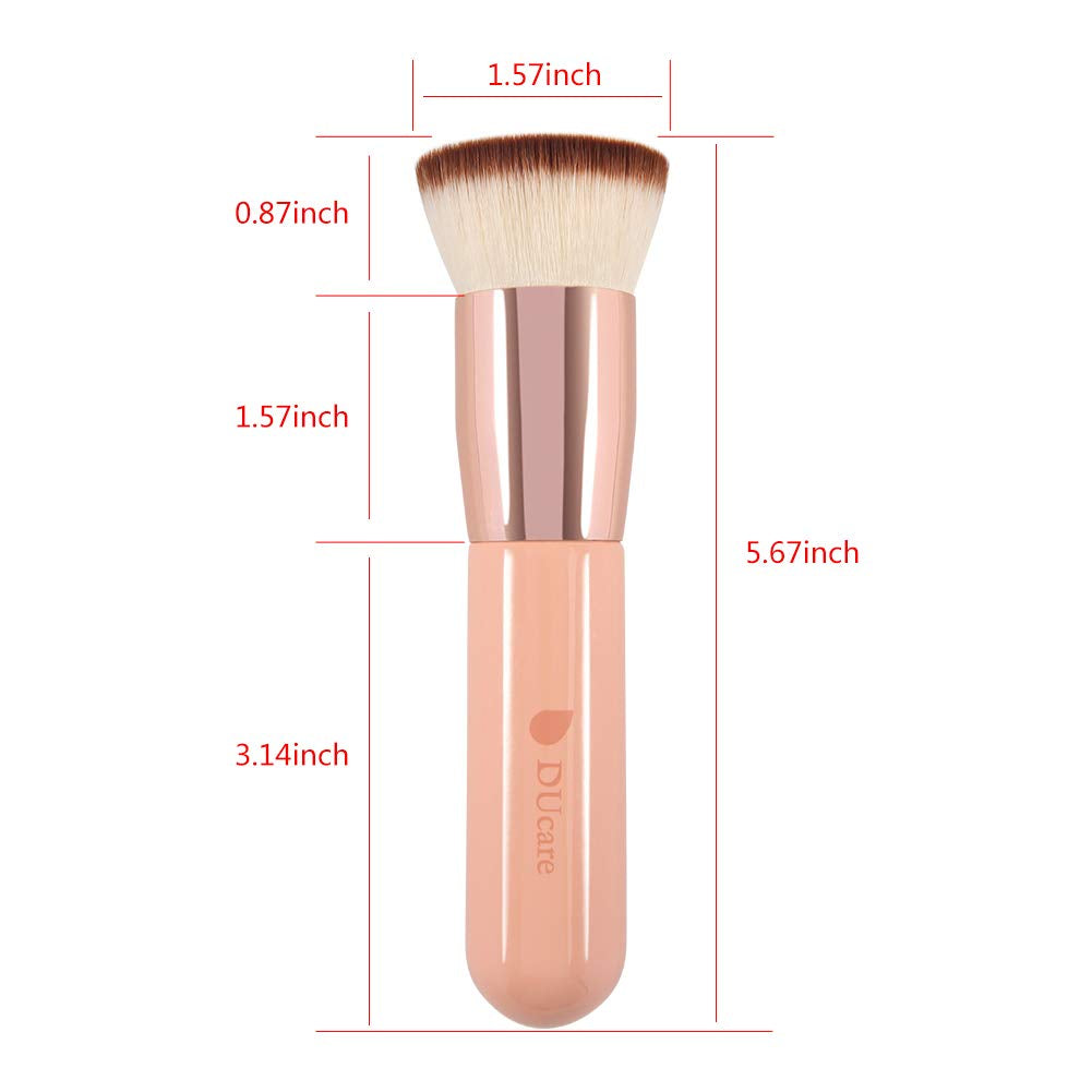 Foundation Brush for Liquid Makeup, Flat Top Kabuki Synthetic Professional Makeup Brushes Liquid.