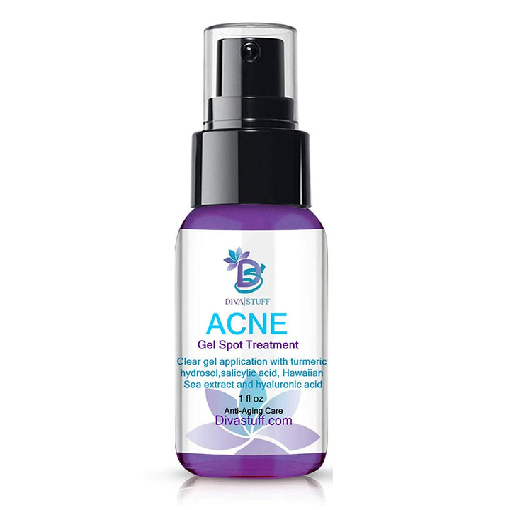 ,Acne Gel Care, Maximum Strength for Overnight Results,Goes on Clear, for Mild to Severe Acne, Salicylic Acid, Hawaiian Sea Extract,Hyaluronic Acid, Lactic Acid & Turmeric