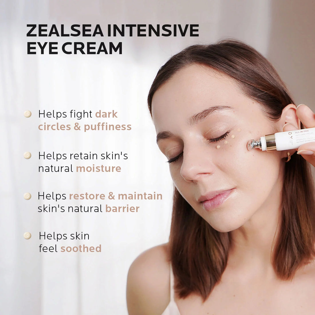 Caffeine Eye Cream for Dark Circles and Puffiness