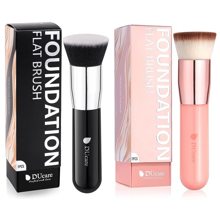 Foundation Brush for Liquid Makeup, Flat Top Kabuki Synthetic Professional Makeup Brushes Liquid.