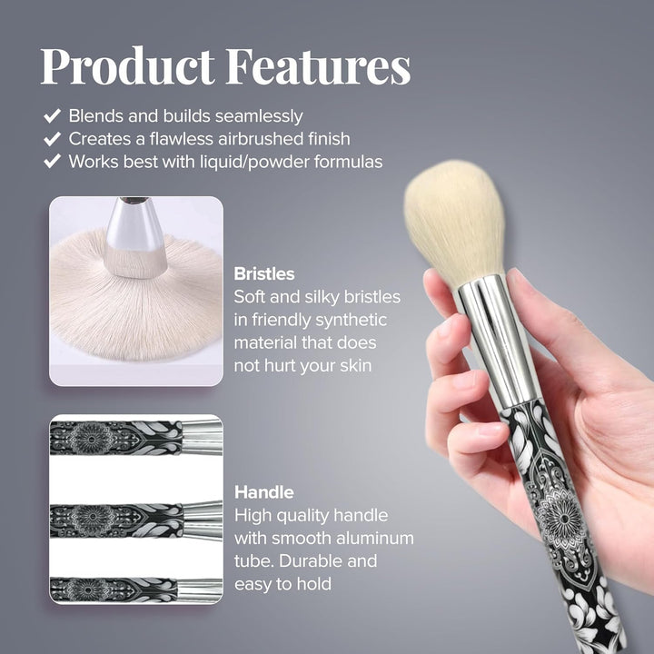 Eshghe-Mani Makeup Brushes by  | 12Pc Full Face Makeup Brush Set.