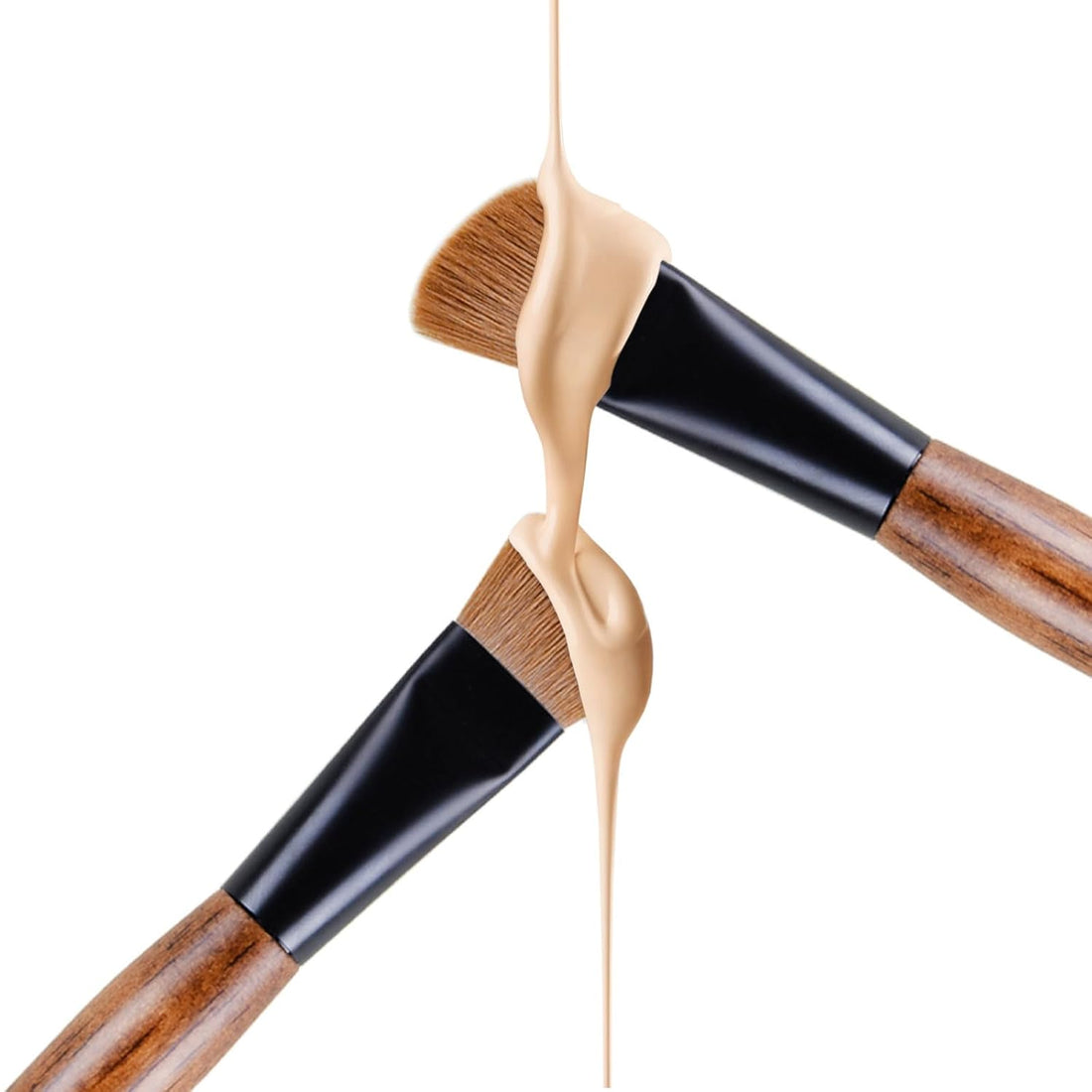 Small Foundation Brush,  Professional Angled Face Brush for Powder, Foundation, Cream.