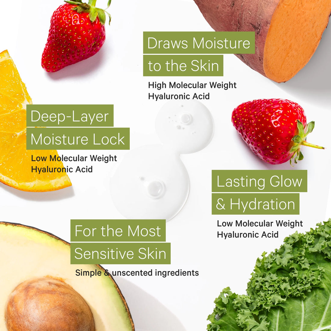 Double Hyaluronic Acid Serum - Anti-Aging, Hydrating Serum for Face with 2 Types of Hyaluronic Acid